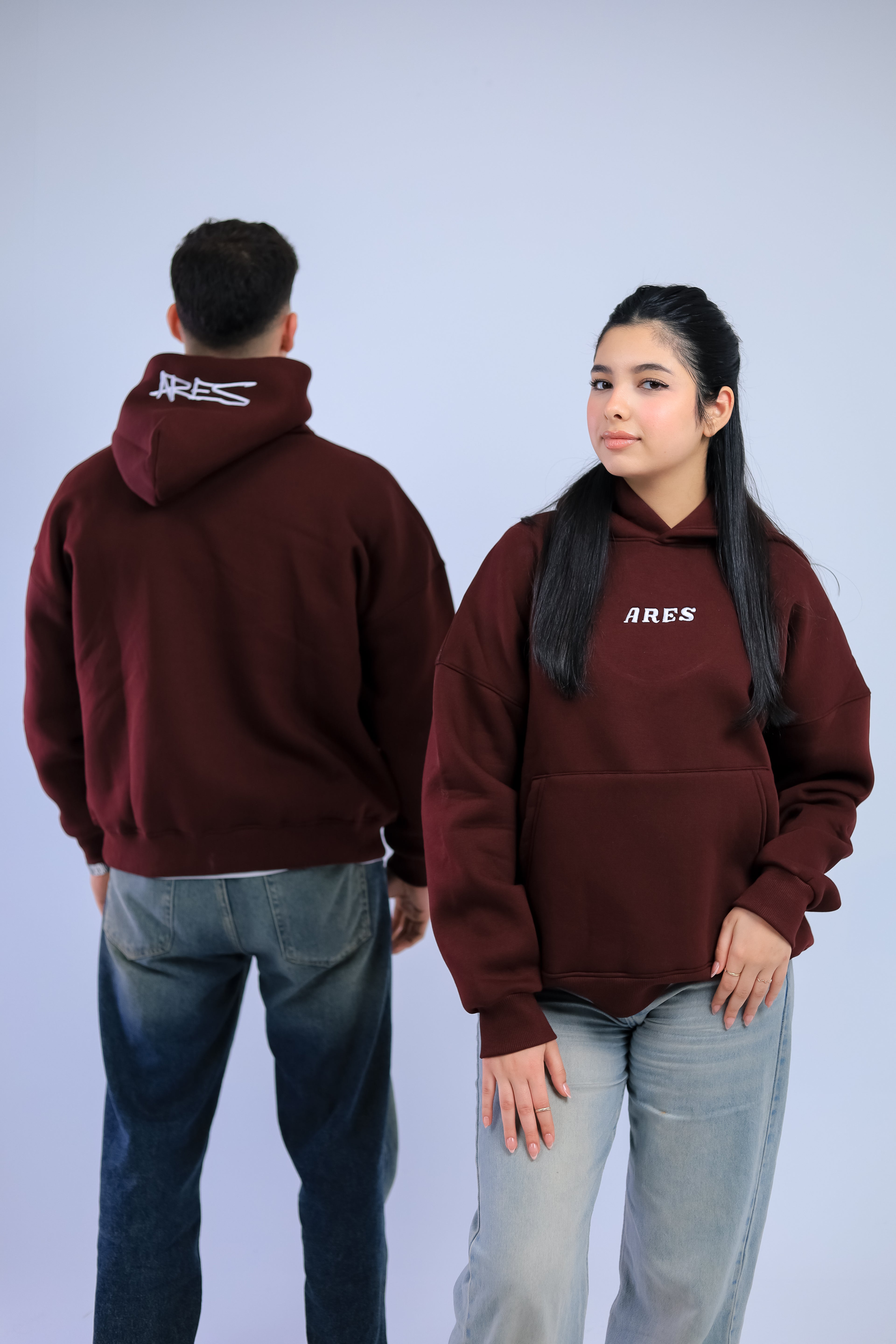 Burgundy hoodie