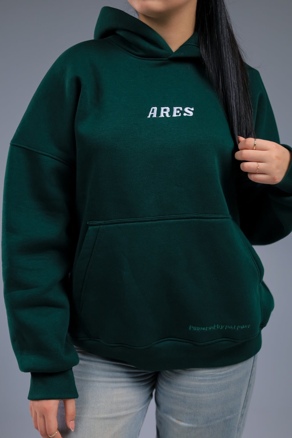 Dark green hoodie