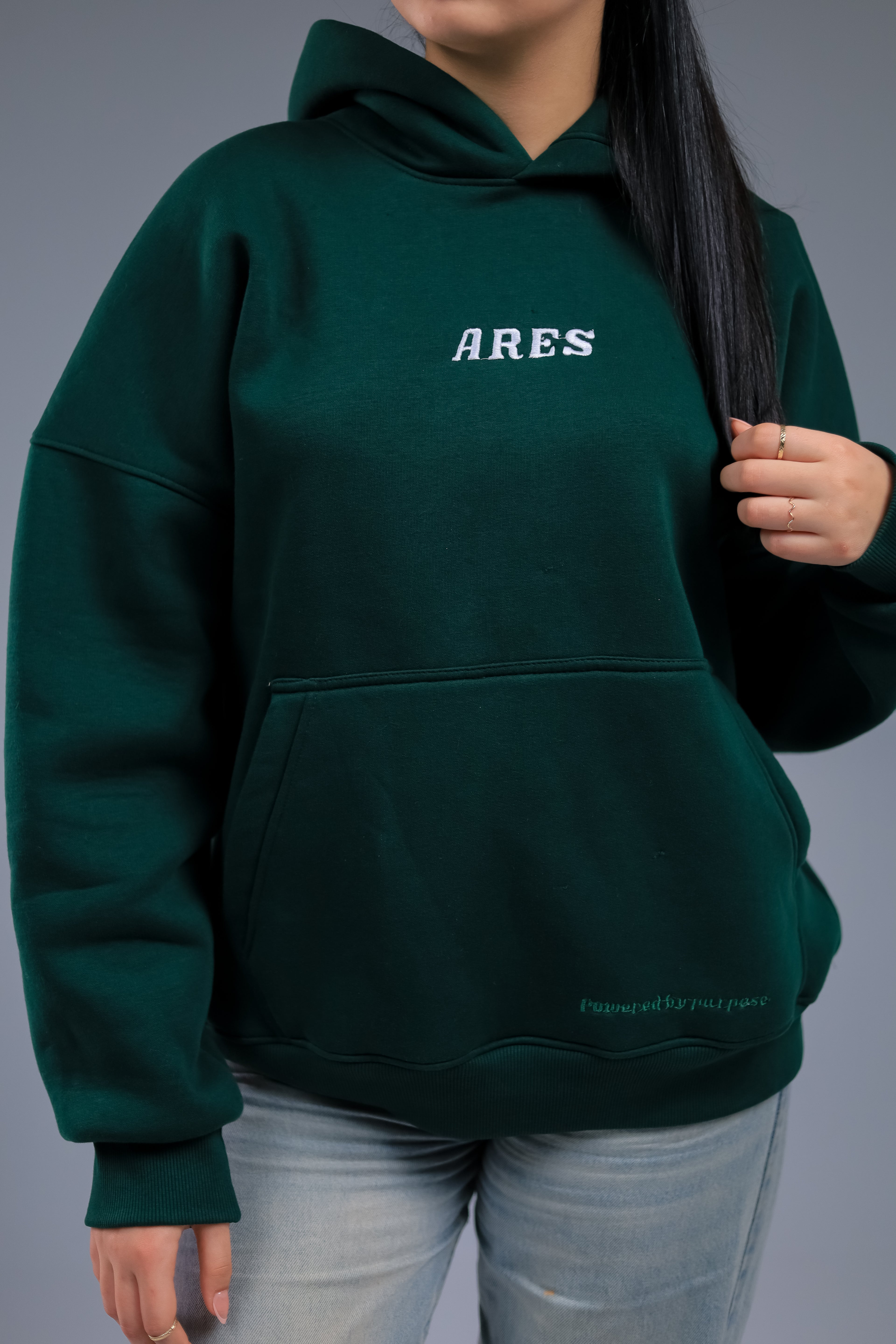 Dark green hoodie